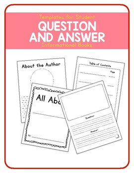 Preview of All About Books- Question and Answer Format