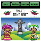 All About Brazil Activities Mini-Unit Worksheets & Flipboo