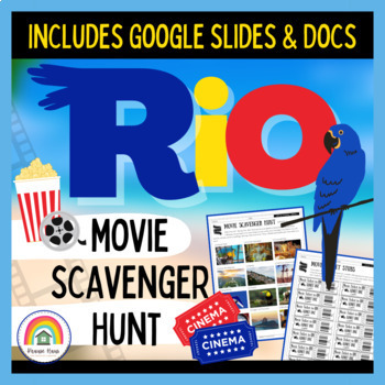 Preview of All About Brazil Country Study: RIO Movie Scavenger Hunt Activity / Guide