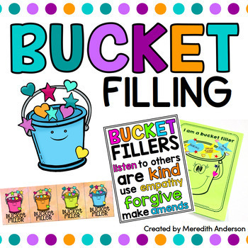 Preview of Bucket Filler Activities and Classroom Management with Bucket Filling