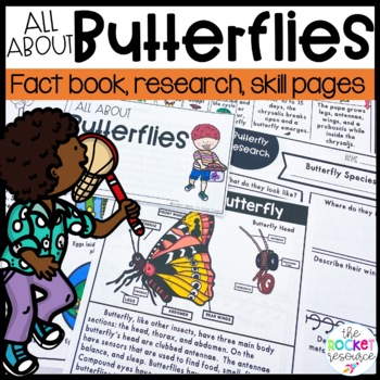 Preview of All About Butterflies | Butterfly Life Cycle | Spring Animals