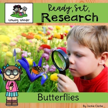 Preview of All About Butterflies (Nonfiction Informational Writing Animal Research Project)