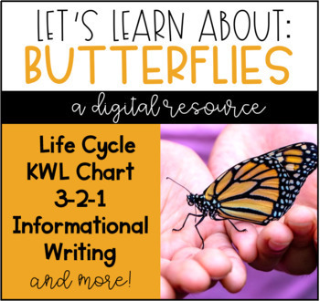 Preview of All About Butterflies Online Digital Resource for Google Classroom™ Slides™
