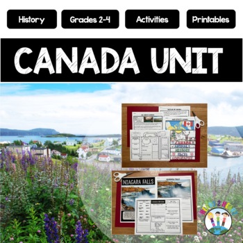 Preview of All About Canada Country Study with Reading Comprehension Passages & Activities