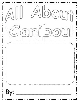 Preview of All About Caribou Book Template