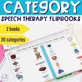 Category Activities Speech Therapy Flipbooks