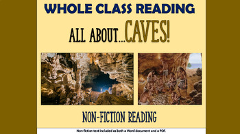 Preview of All About Caves - Non-Fiction Reading Comprehension!
