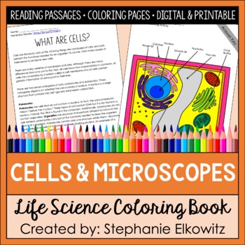 Animal Cell Coloring Answer Key Biology Corner : Animal Cell Coloring