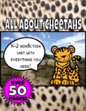 All About Cheetahs Nonfiction & Research Unit | K-2 Everyt