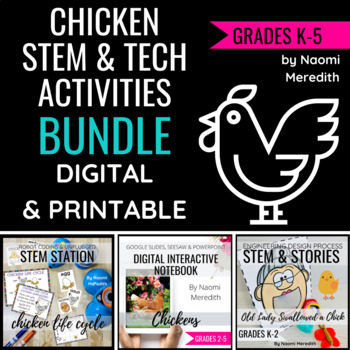 Preview of All About Chickens | STEM & Technology Bundle