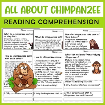 All About Chimpanzee| Chimpanzee life cycle | Science Reading