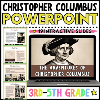 Preview of All About Christopher Columbus Day PowerPoint Lesson for 3rd 4th 5th Grade