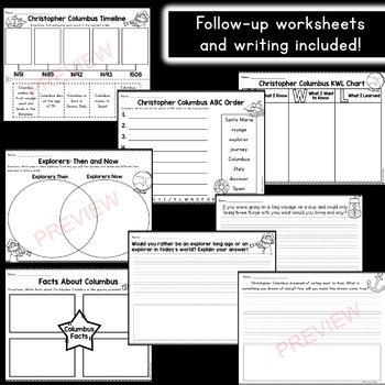 All About Christopher Columbus - PowerPoint and Worksheets/Activities