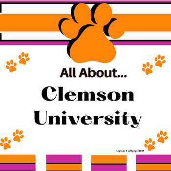 Preview of All About Clemson University: Research and Informational Writing