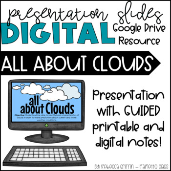 Preview of All About Clouds - Digital Presentation Slides & Guided Notes 