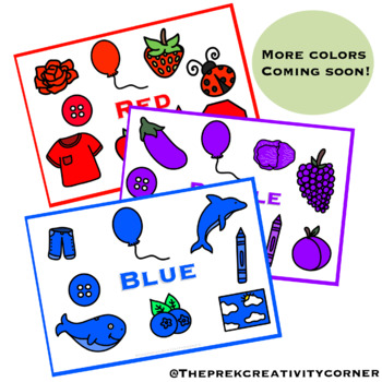 Preview of All About Colors (Visual Printable Posters)