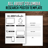 All About Columbia Country Research Poster | Geography & H