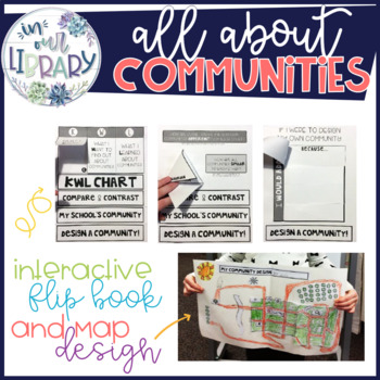 Preview of All About Communities: Interactive Flip Book and Map Design