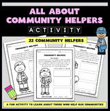 All About Community Helpers Activity - Reading Comprehensi