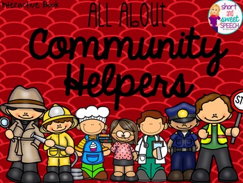 Preview of All About Community Helpers: Interactive Book and Homework Companions