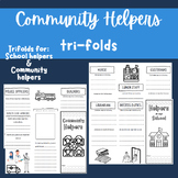 All About Community and School Helpers Trifolds, ABC order