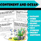 All About Continent and Ocean | Science Reading Comprehens