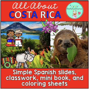 Preview of All About Costa Rica Activity Pack: CI Slides and Classwork for Novice Spanish