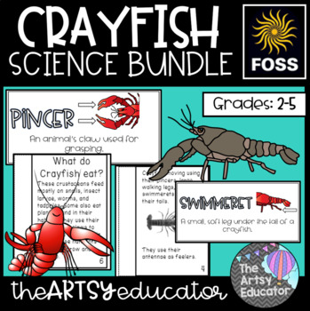 Preview of All About Crayfish *BUNDLE* (Compatible with FOSS Structures of Life)