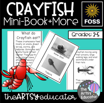 Preview of All About Crayfish: 3rd Grade Mini Book & Organizers (FOSS Structures of Life)