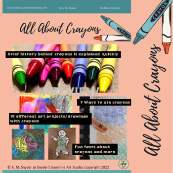 Preview of All About Crayons: A Teacher Resource for Easy Art Lessons