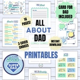 All About Dad Printable Card & Activities for Kids