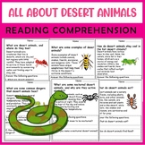 All About Desert animals| Science Reading Comprehensions