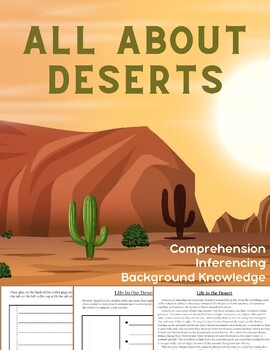 Preview of All About Deserts: Nonfiction Article with Multiple Choice and Writing Prompt