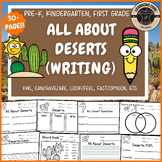 All About Deserts Writing Desert Unit PreK Kindergarten Fi
