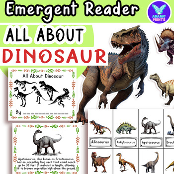 Preview of All About Dinosaur Fun Facts Emergent Reader Kindergarten-Third Grade Mini Books