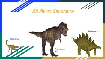 Preview of All About Dinosaurs!