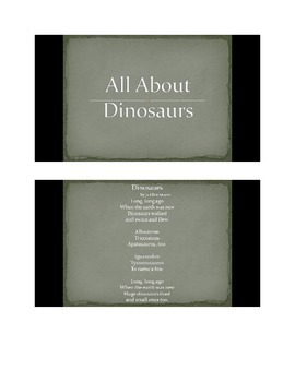 Preview of All About Dinosaurs PowerPoint slide show
