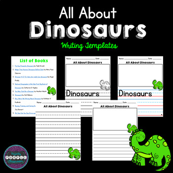 Preview of All About Dinosaurs: Writing Templates