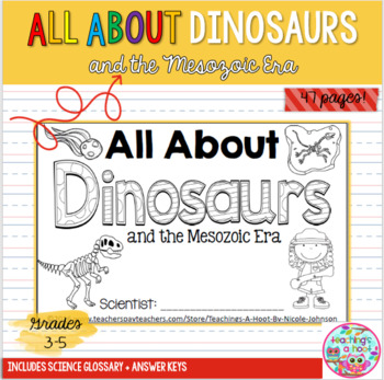 Preview of All About Dinosaurs mini-book