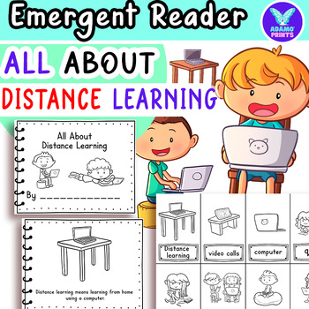 Preview of All About Distance Learning Emergent Reader Kindergarten-Third Grade Mini Books