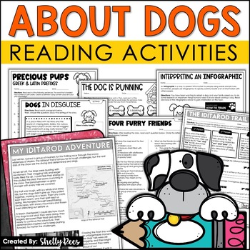 Preview of About Dogs Reading Activities | Alaskan Sled Dog Racing 