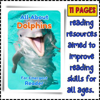 Preview of All About Dolphin - Early Emergent Reader eBook & PDF Printable Reading