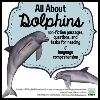 Preview of All About Dolphins | Non-fiction Text Passages and Questions for Comprehension