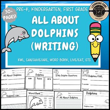 All About Dolphins Writing Nonfiction Dolphin Unit PreK Kindergarten ...