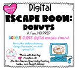 All About Donuts: Digital Escape Room | Distance Learning,