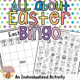 All About EASTER BINGO: INDIVIDUALIZED ACTIVITY