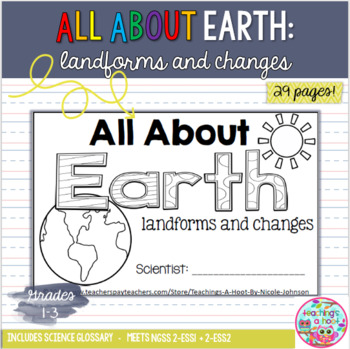 Preview of All About Earth NGSS mini-book