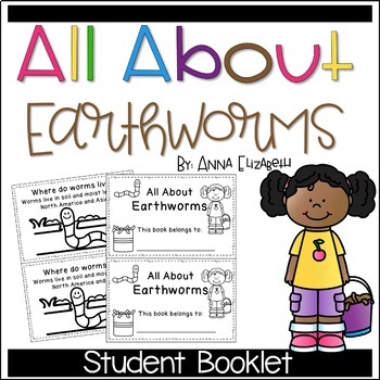 Preview of All About Earthworms Booklet