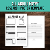 All About Egypt Research Poster Template | Printable Geogr
