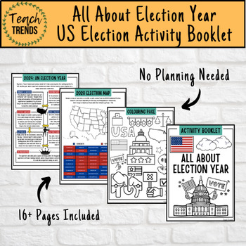 Preview of All About Election Year Activity Booklet